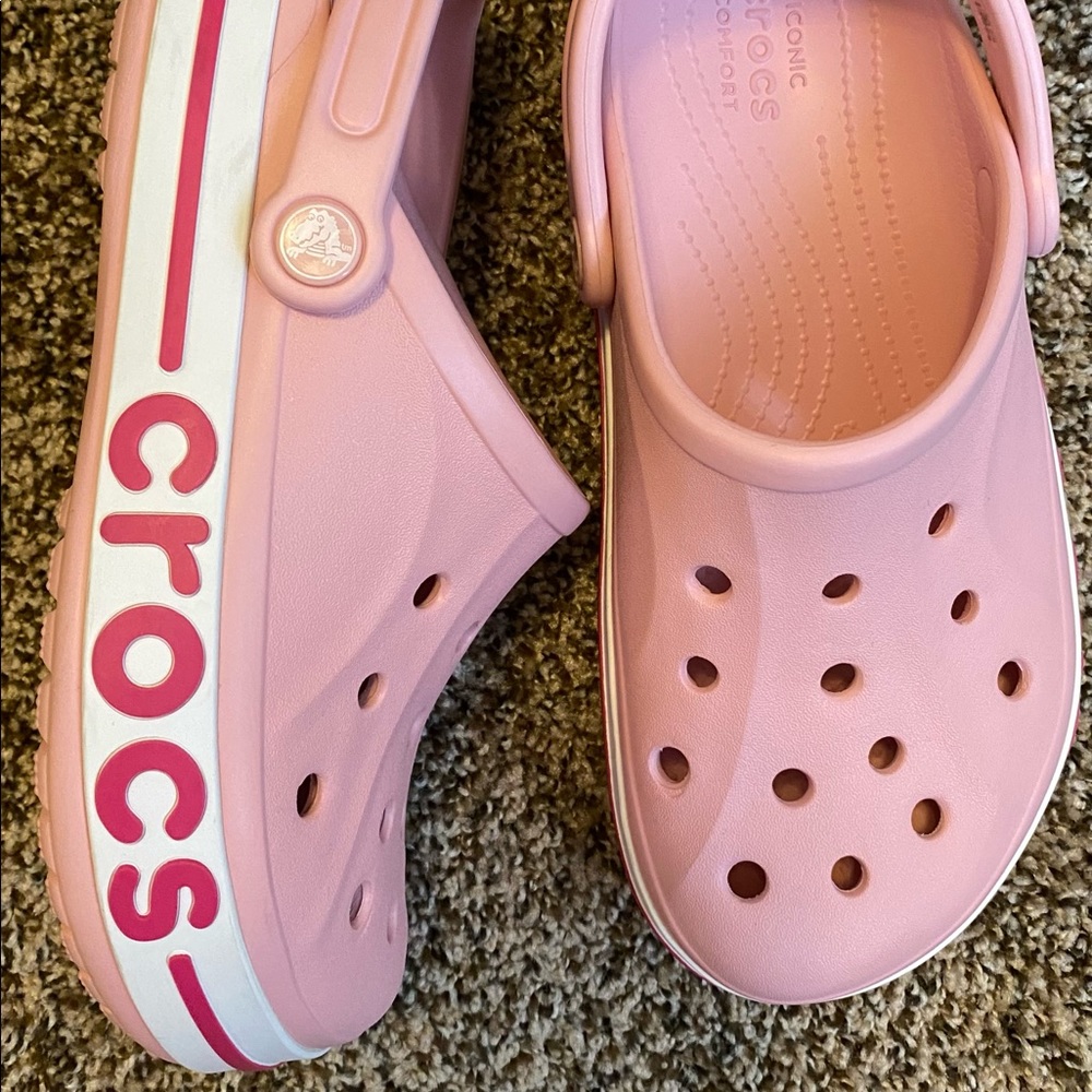 Pink Crocs